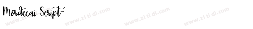 Mordecai Script字体转换 Mordecai Script字体转换